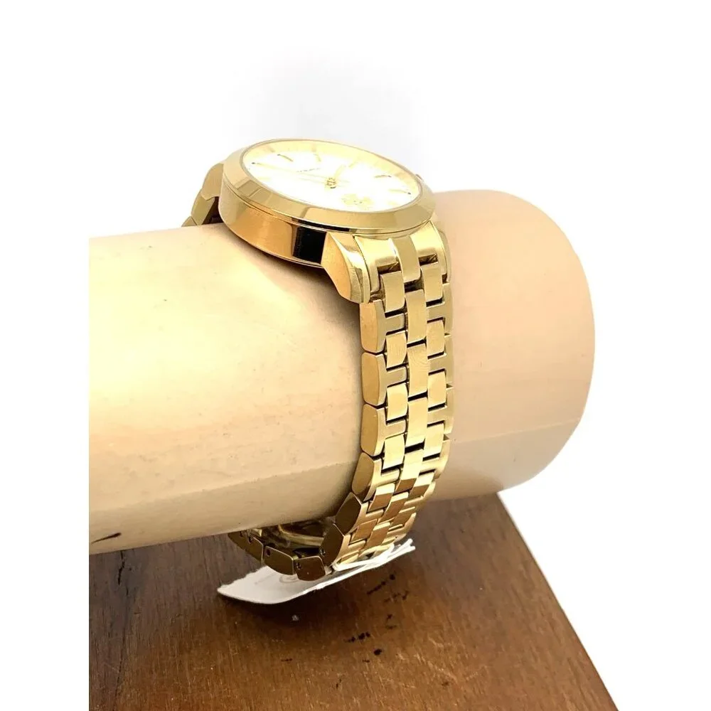 Tory Burch Women's Watch TBW1053 Quartz Cream Dial Gold Stainless Steel 34mm